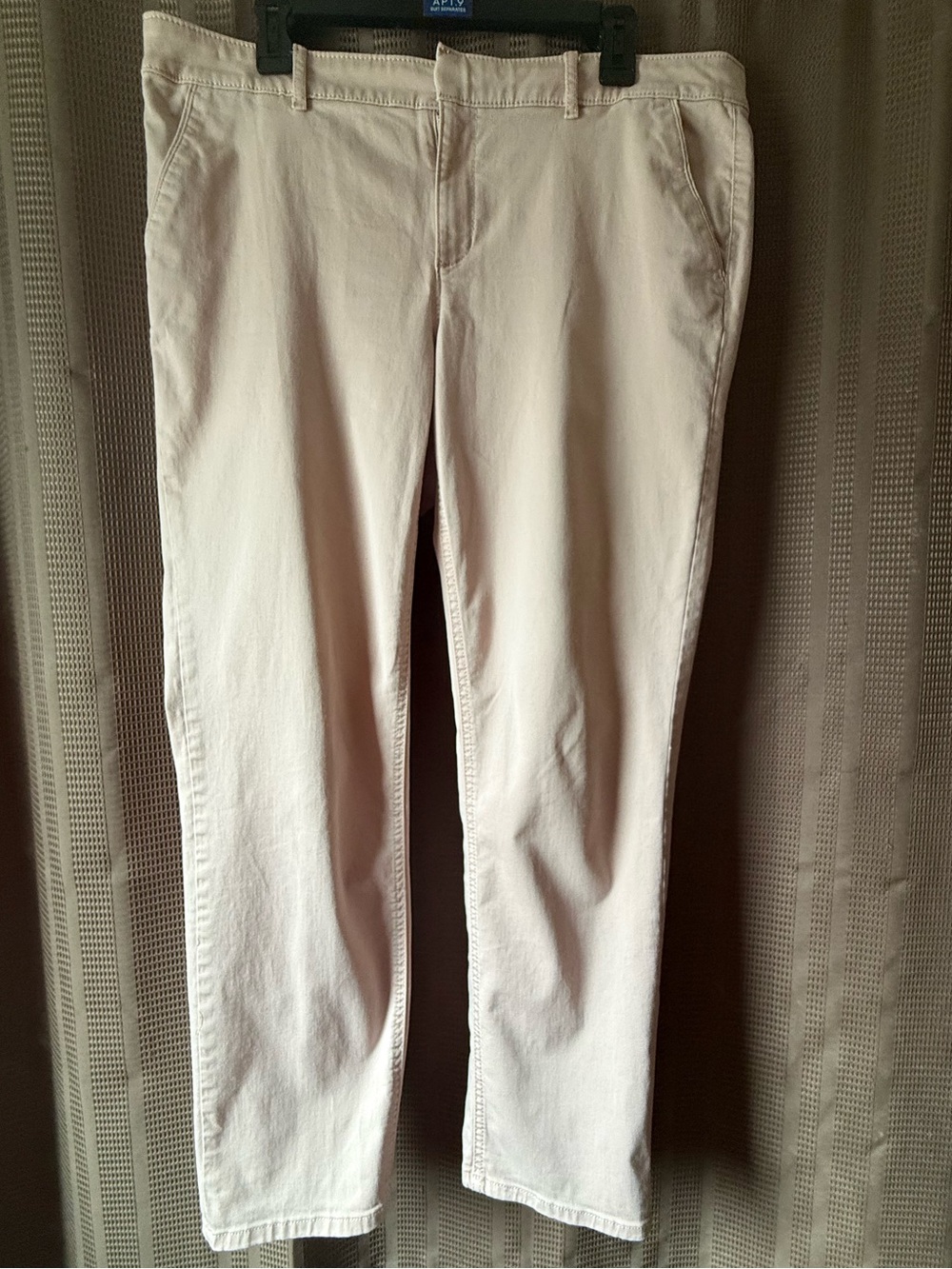 LOFT Women's Marisa Fit Straight-Leg Pants in Pink-tone Size 14 Flat Front